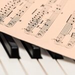 piano and sheet music